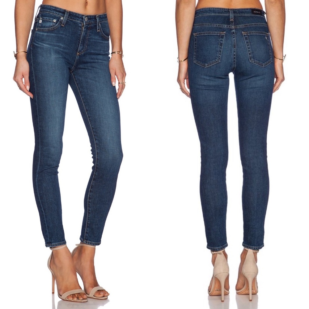 • Alexa Chung for AG • Brianna Skinny High Rise Jeans 7 Years Brazen